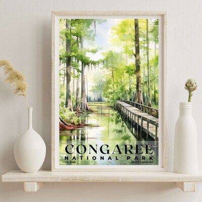 Congaree National Park Poster, Travel Art, Office Poster, Home Decor | S4 - image5